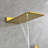 Wall Mounted Waterfall Shower System with Bodysprays-110680175