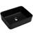 Ceramic Rectangular Vessel Bathroom Sink 19X15x5.5 Inch - Black Stain Proof-1751696021