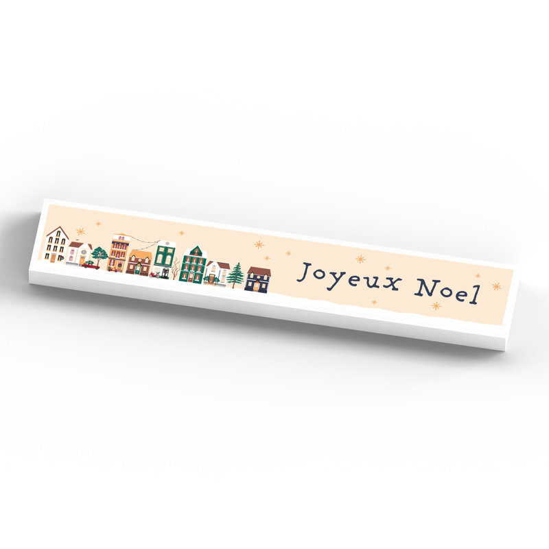Xmas Joyeux Noel Wooden Memento Block