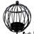 11.61" Bird Cage Iron Table Candle Lantern-1791480437