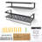 2 Piece Iron Floating Shelf with Towel Bar-1767596090