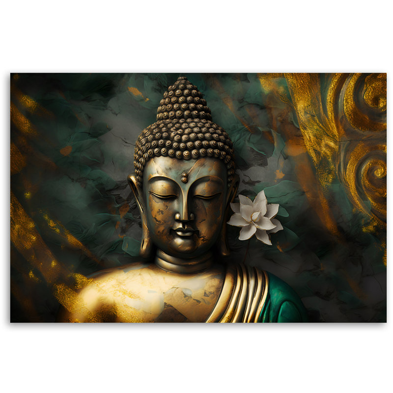 Buddha Zen Abstraction - No Frame Print on Canvas