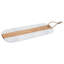 Oblong White Marble And Acacia Board