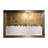 Day at the Ice Rink Hand Painted Abstract Artwork from Mexico, Gold and White, 71 W x 3 D x 47 H Inches