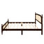 Lit King en pin avec tête de lit élégante, couleur noyer, structure stable, finition pin pour une chambre moderne-251823681