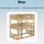 Lit superposé simple avec échelle en bois-1525643647