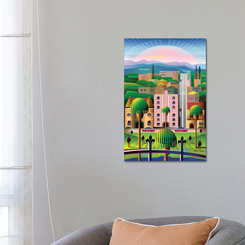 Hollywood by Charles Harker - Wrapped Canvas Print, 66.04 cm H x 45.72 cm W x 3.175 cm D