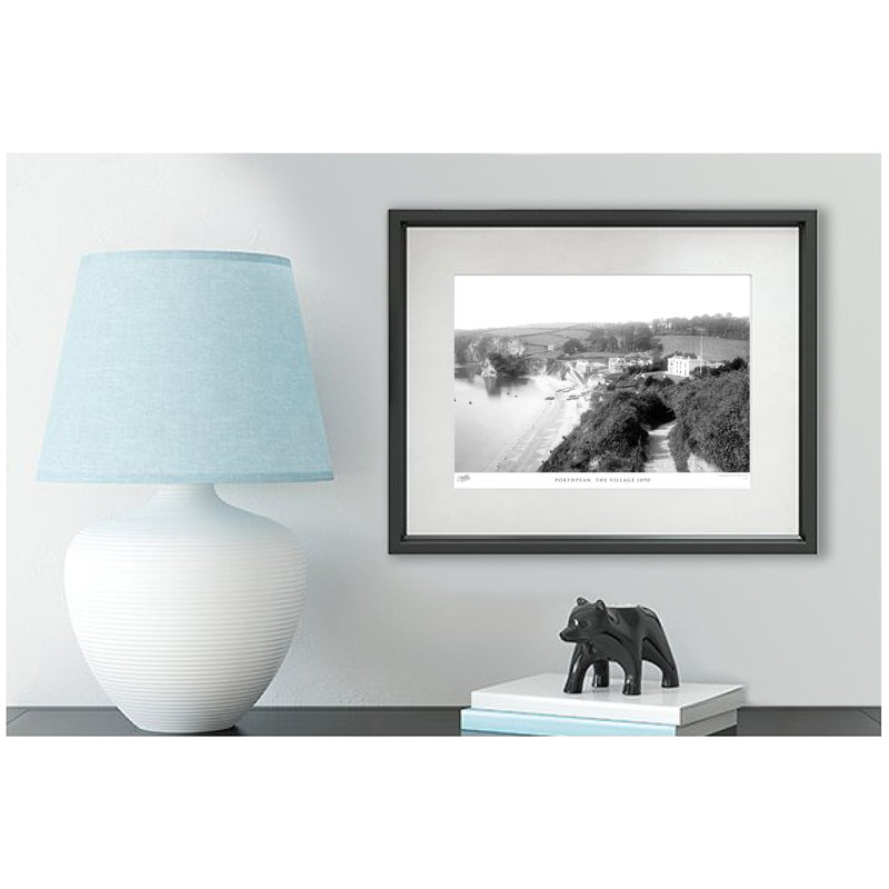 Porthpean, The Village 1890 - Single Picture Frame Print, 28cm H x 36cm W x 2.3cm D