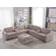 Canapé modulaire en tissu d'ameublement inclinable Annistyn-98751734
