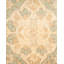 Tapis beige / vert traditionnel noué à la main de conception unique 6 pi 3 po x 8 pi 9 po Keller