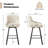 Versatile 26-Inch Upholstered Counter Stools - Ideal for Kitchen Islands and Home Bars-1663301834