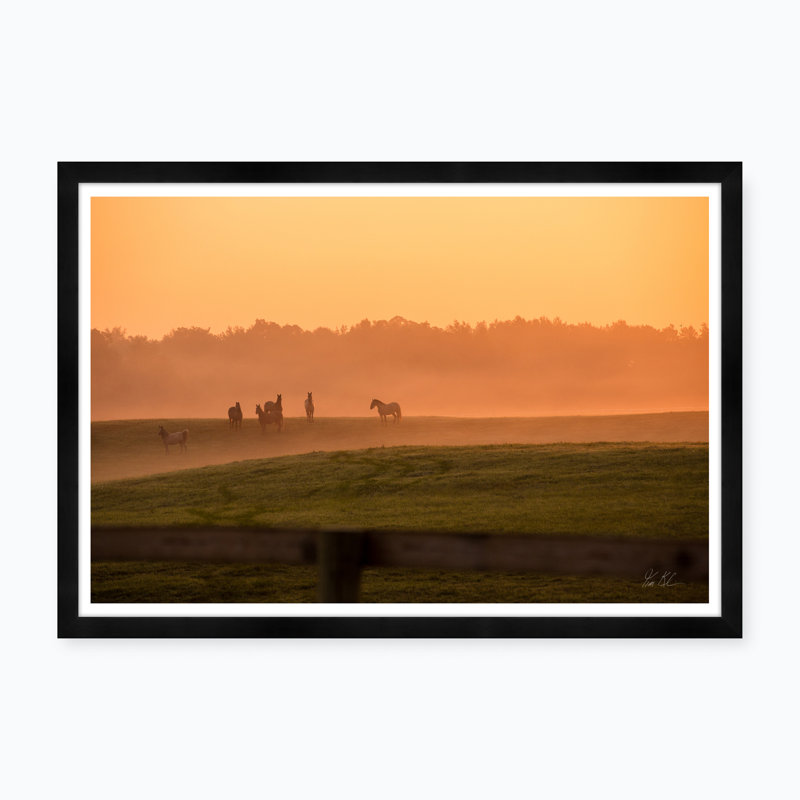 Meadow Sunrise Ii - Photographie avec cadre