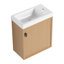 Meuble-lavabo mural 18,5 po avec lavabo en résine-955950098