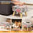 Floral Square Footstool with Storage Space