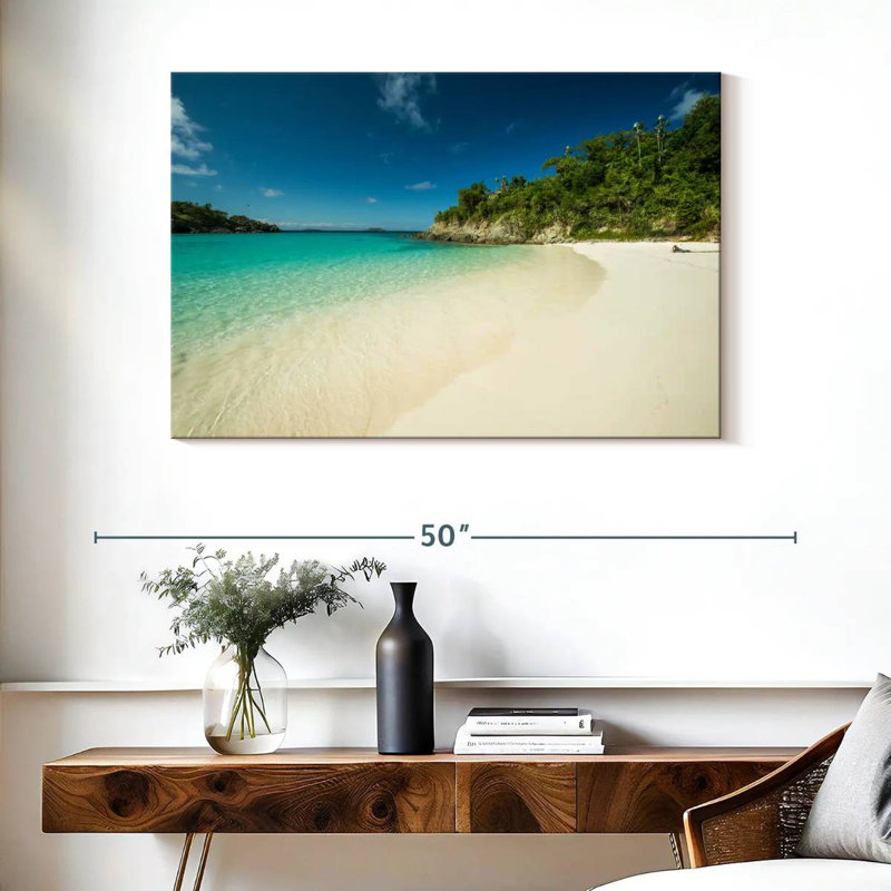 Plage de la baie tropicale Gillard, H 26 po x l 39 po