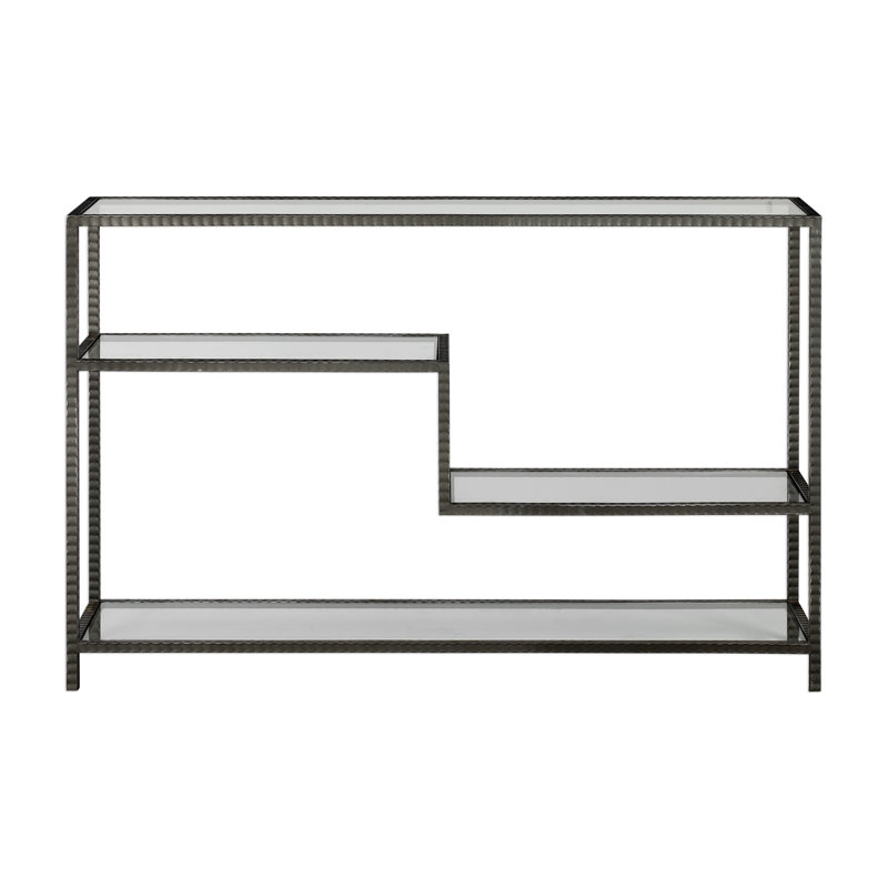 Candice 52'' Glass Top Console Table