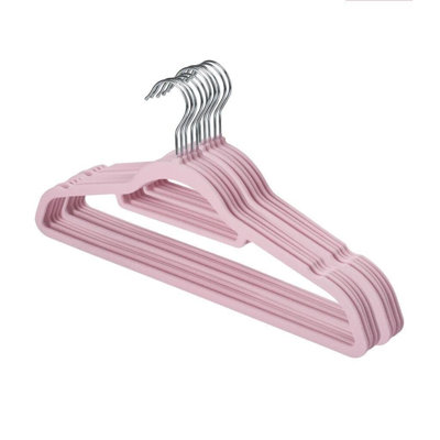 Plastic and Velvet Non-Slip Standard Hanger