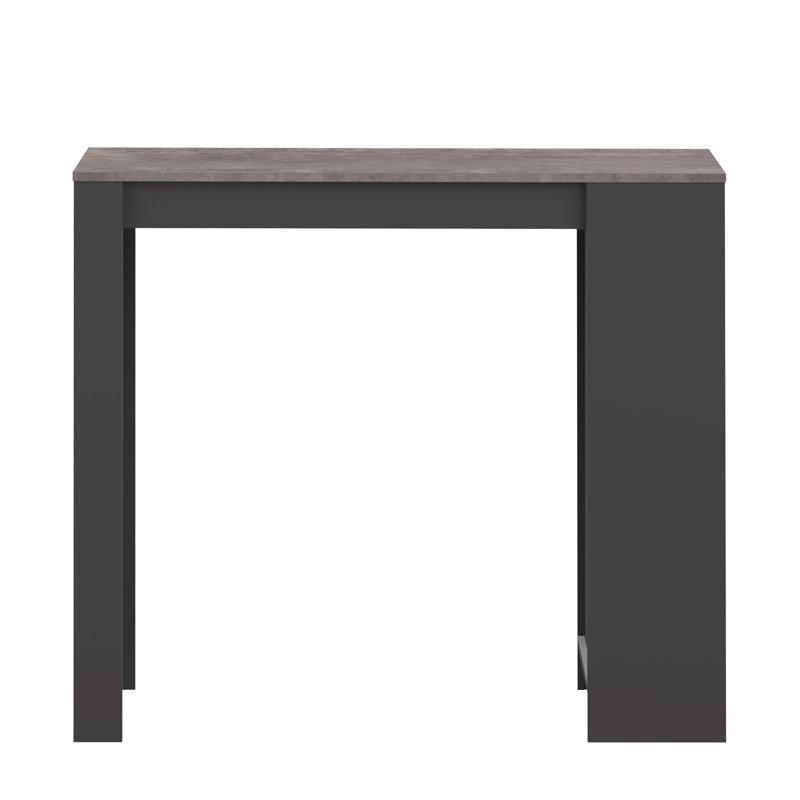 Neville Dining Table, Black/Concrete Look