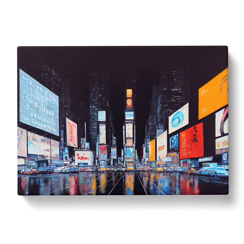 Times Square Art Vol.6 - Wrapped Canvas, 40cm H x 60cm W x 3cm D