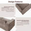 Causeuse modulaire avec repose-pieds Makassar-646966485