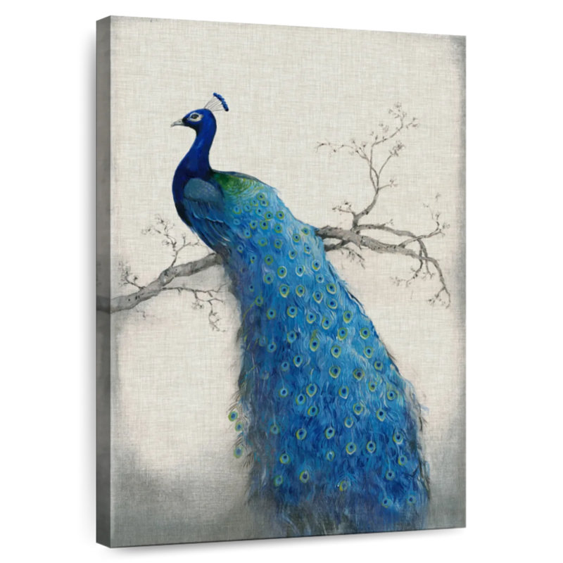 Brampt Peacock Blue II, 51" H x 34" W