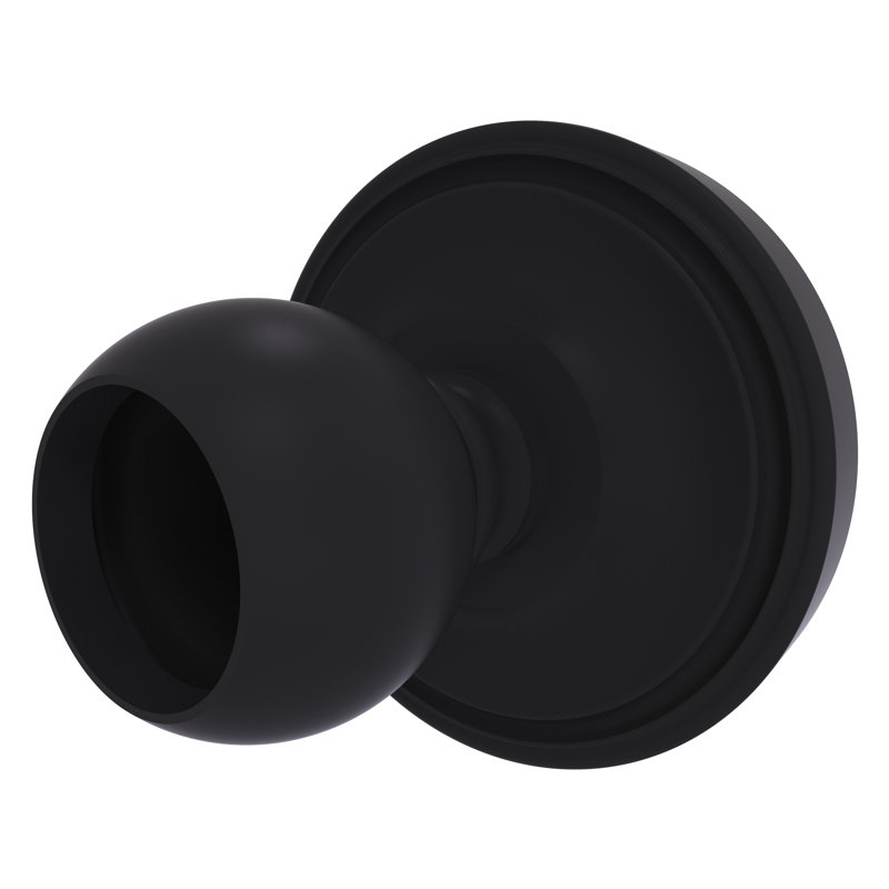 Écusson de rideau de douche Gober, Noir mat
