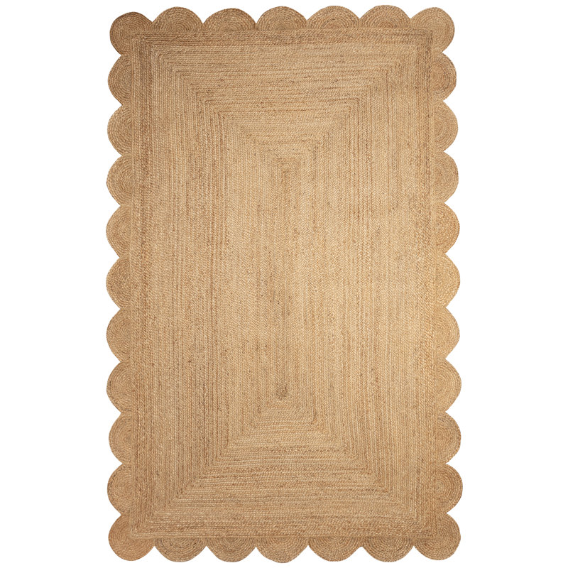 Tapis d'intérieur à bord festonné Bénéfice Naturel, Rectangle 8 pi x 10 pi