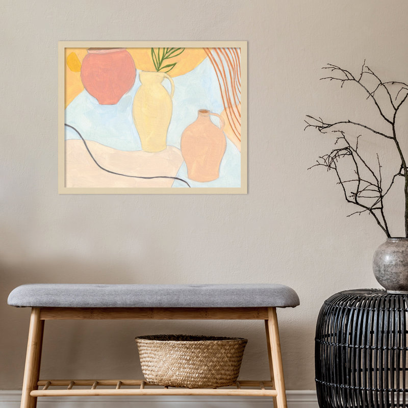 Peinture avec cadre II par Melissa Wang, Brun, H 21 po x l 26 po