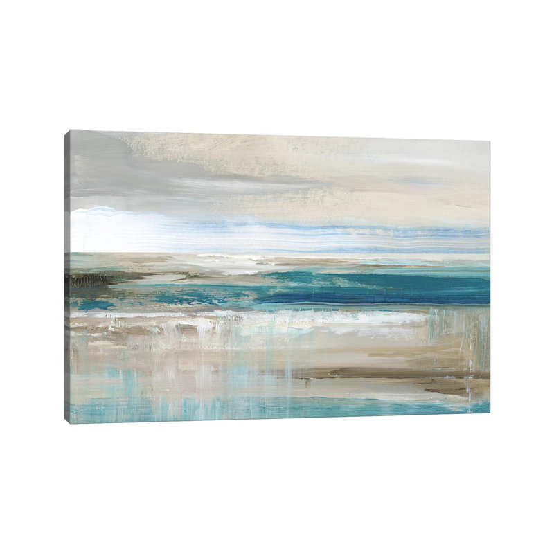 " Abstract Sea " by Nan, Wrapped Canvas, 40" H x 60" W x 1.5" D