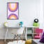 Arc-en-ciel mauve, art de giclée encadré par Martina Pavlova-743075674-743075675