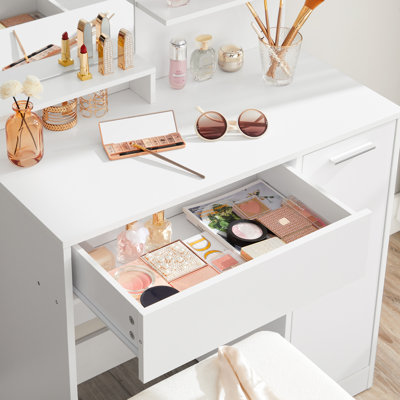 Dovewood Dressing Table with Mirror
