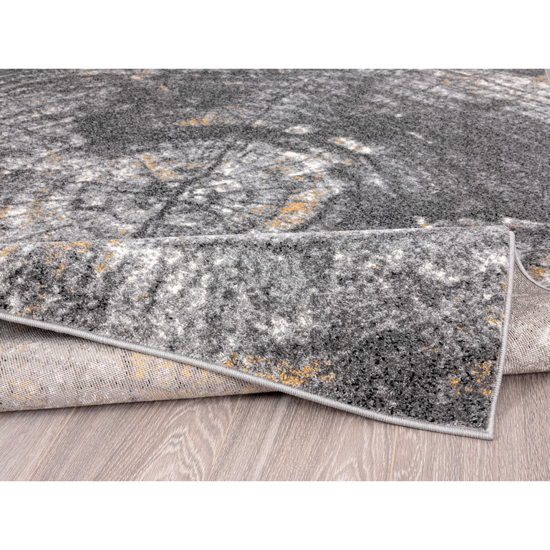 Genebern Abstract Indoor Rug, Rectangle 3' x 5'