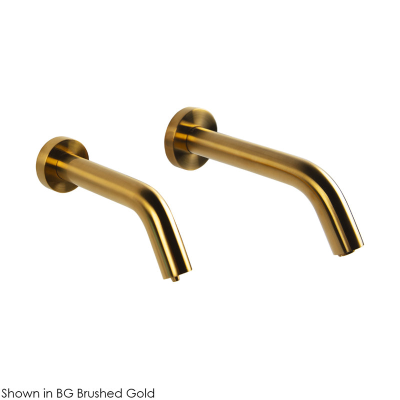 Zoom Wall Mounted Bathroom Faucet, Brushed Gold