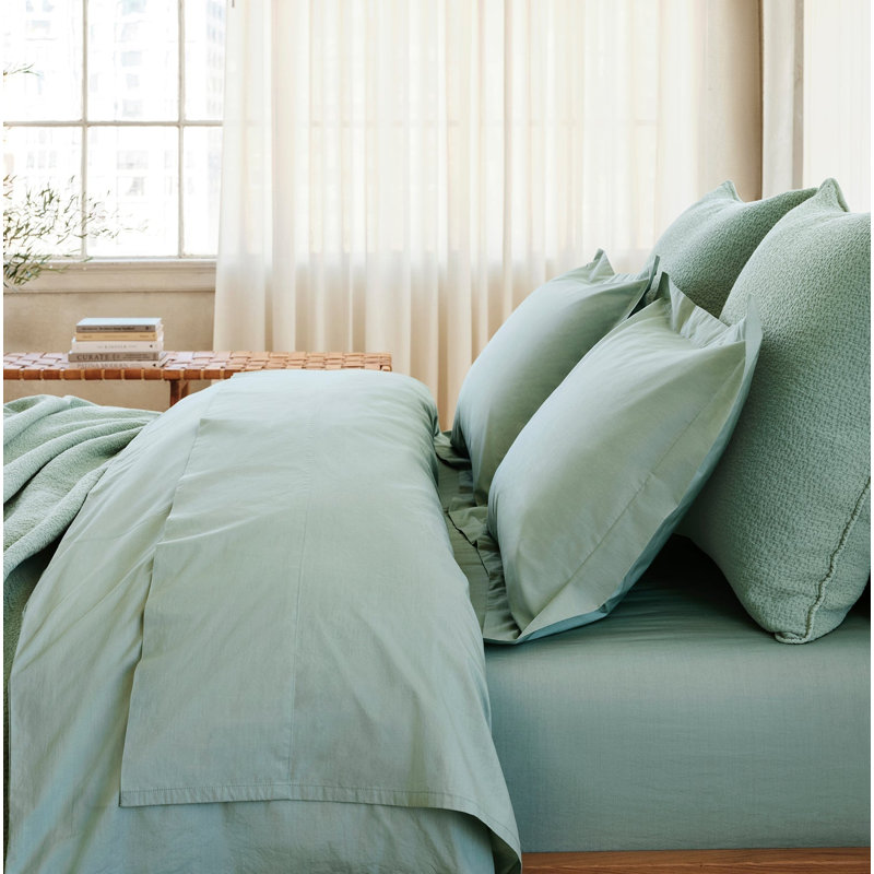 Fitted Sheet, Twin Fitted Sheet, Seafoam