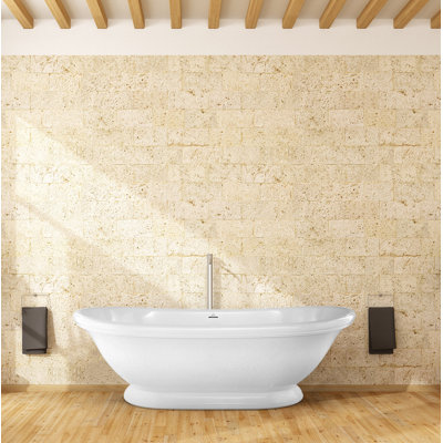 Georgetown 70'' x 35'' Freestanding Air Solid Surface Bathtub