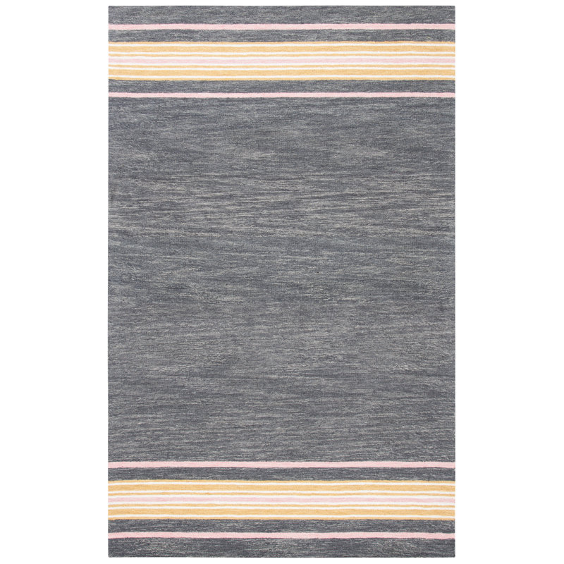 Hanke Hand Tufted Wool And Cotton With Latex Rug, Rectangle 3' x 5'