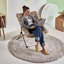 Chaise pliante empilable rembourrée en similicuir R Peace-1585555743