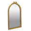 Arched Wall Mirror with Ornate Gold Frame-1121494992
