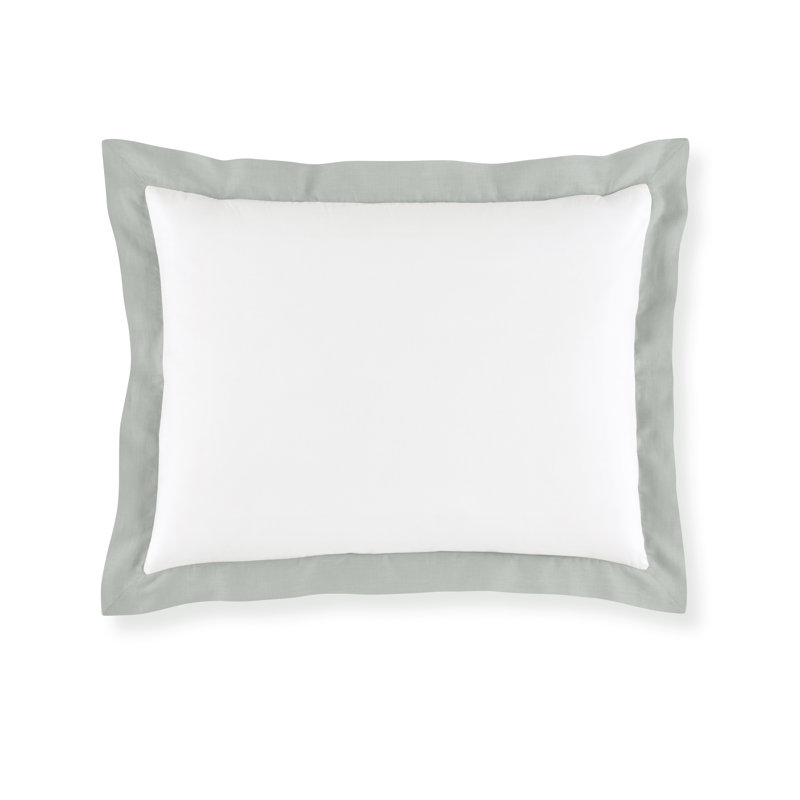 Mandalay Linen Cuff Sham, King, Mist