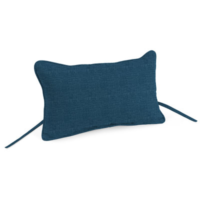 15" x 9" Outdoor Adirondack Headrest with Ties and Welt