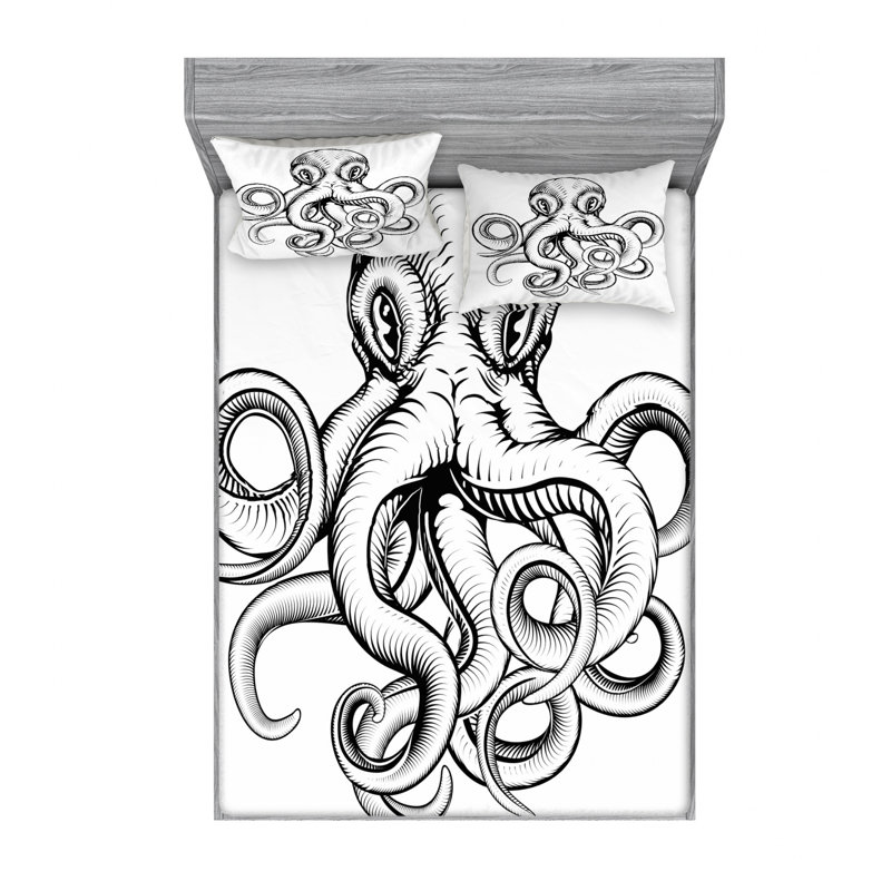 Microfiber Sheet Set, Queen Sheet Set + Fitted Sheet + 2 Pillowcases