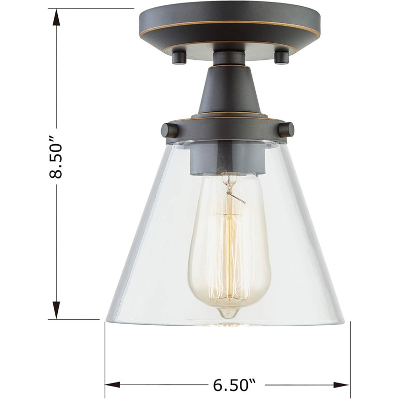 2-Pack Semi Flush Mount Ceiling Light Fixture