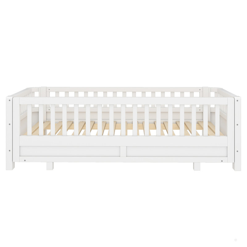 Twin Size Platform Bed Can Be Converted Into A Double Twin Platform Bed, Twin, White