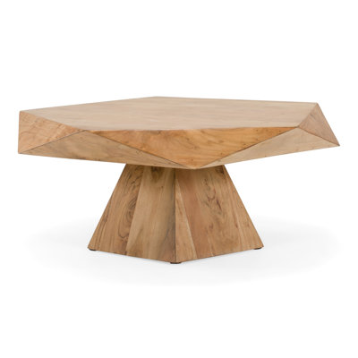 Marcques - Table basse moderne en acacia Pentagon