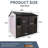 8X6 Ft Resin Shed For Patio, Backyard - Waterproof Floor, Lockable Door, Two Windows  Brown 8*6 Ft Outdoor Windows, Door-122098320