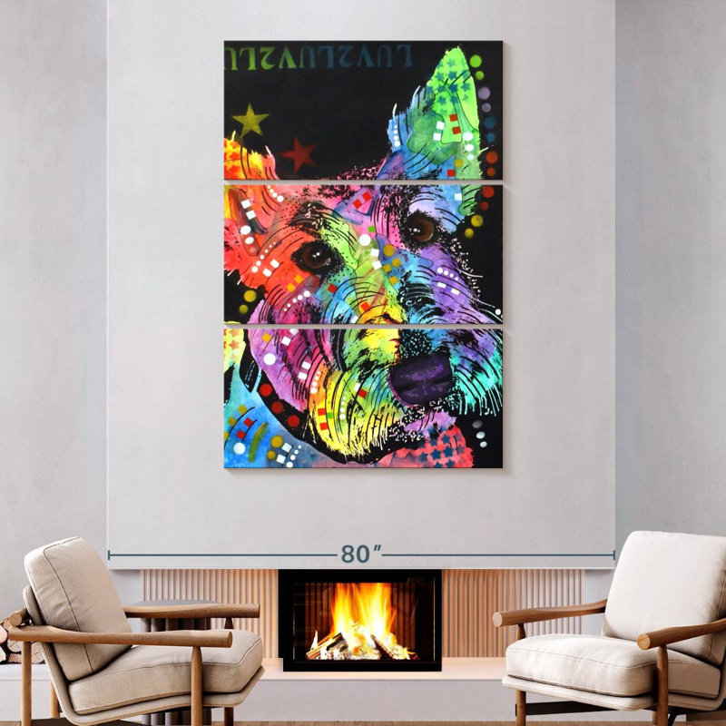 Brampt Scottish Terrier, 74" H x 48" W