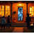 USB Projector Kit - AtmosFx Ghostly Apparitions on USB + Projector + 48" x 72" Large White Holographic Screen for Halloween Projection