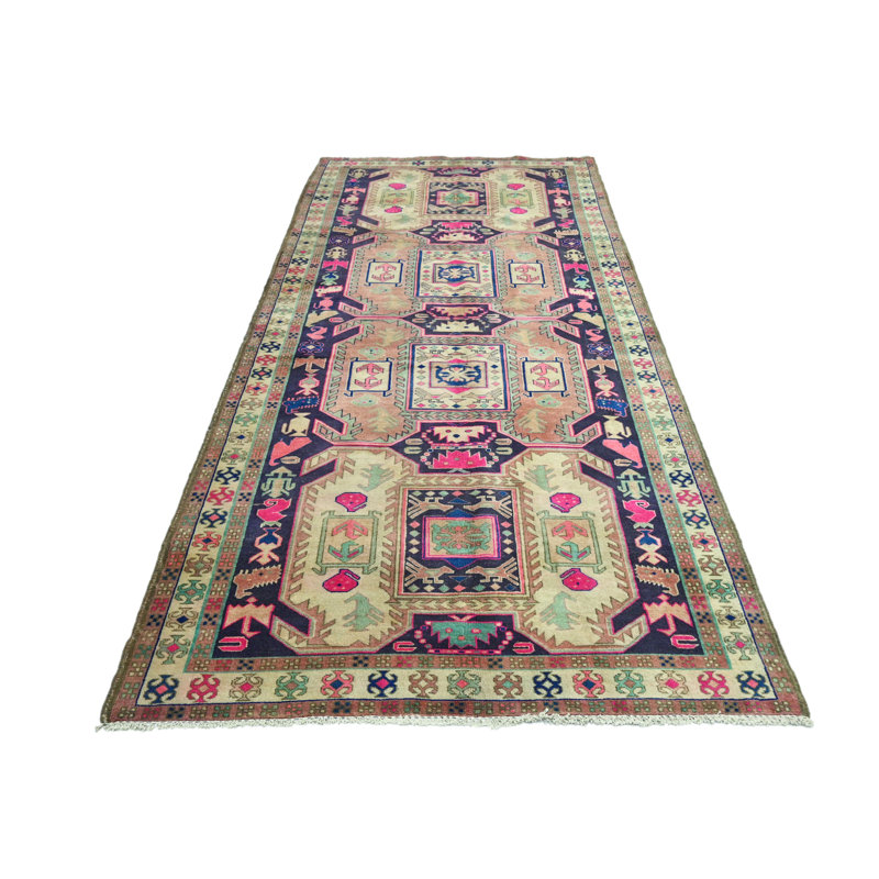 Tapis crème unique 4 pi 6 po x 9 pi 8 po 1960 Holtman