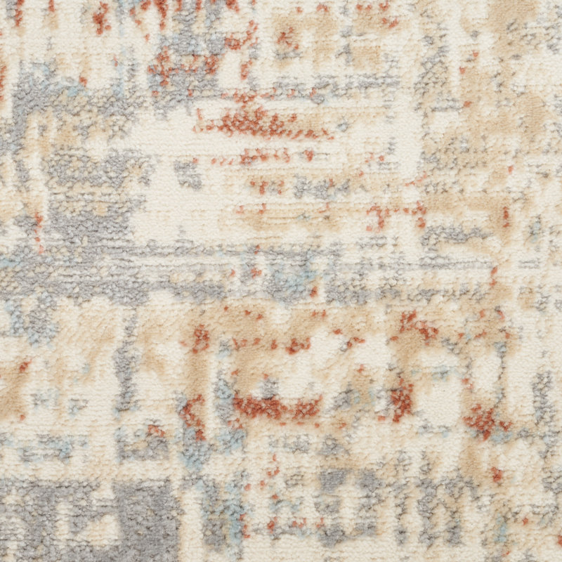 ECH06-IVGRY Area Rug in Gray/Ivory, Rectangle 5'3" x 7'3"