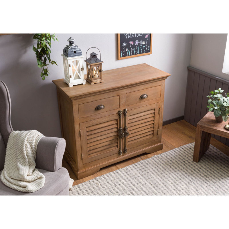 Toulouse 107cm Solid Wood Sideboard, Beige Oiled
